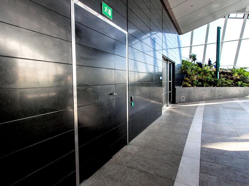 Profab Access 8000 Series riser doors at 20 Fenchurch Street, London