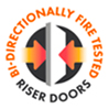 All of our riser doors are bi-directionally fire tested